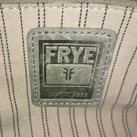 FRYE Gray Leather Melissa Satchel - Picture 2 of 5